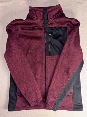 Rugby University men's full-zip athletic fleece jacket